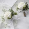 A classic corsage &amp; boutonni&egrave;re set that compliments any prom, formal, or