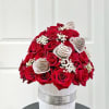 An elegant and romantic gift featuring approximately 30 to 36 stunning red