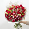 A bold expression of love and elegance, the Crimson Luxe Bouquet features