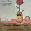 Rowood Wooden Bloom Craft available in red carmellia, red rose, pink rose