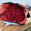 Beautiful long red rose bouquet. This bouquet can change with the color
