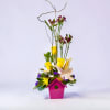 Petal Perfection&rsquo;s Spring Birdhouse. Spring birdhouse arrangement with pastel blooms and charming