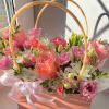 This arrangement of peach hues is warm and comforting. It's the perfect