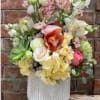 Elegant pastel flower arrangement in San Antonio by Snyder Flowers featuring fresh