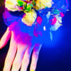 A stunning light-up corsage designed to make a statement, featuring beautifully arranged