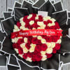 100 White &amp; Red Roses with a personalized ribbon - please add