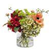 This vibrant and meticulously crafted arrangement is a high-quality display designed to