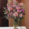 This simple bouquet filled with pinks and lavenders is the perfect gesture