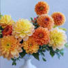 An all-dahlia composition designed with depth, warmth, and quiet intention. Layered in
