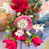A compact wired corsage that reads like a little love letter-perfect as