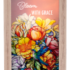 This cute little plaque stands 5 in tall and lights up. Perfect