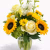 Bright, joyful, and full of life, this charming floral arrangement brings together