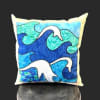 A Day At The Beach Pillow brings calm coastal style to a