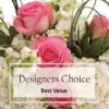 This Designer Choice Best Value is a classic, romantic flower arrangement perfect