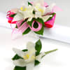 Miniature cymbidium orchids are a long lasting elegant choice for wrist corsages.