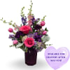 Candy Kiss greets her with a romantic burst of pinks, lavenders and