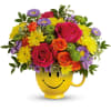 A burst of sunny cheer, this flower arrangement is a playful birthday