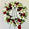 Sympathy wreath available in other colors 