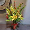 This whimsically, vertical bouquet will bring joy to any room.

Approx. Dimensions: 30"Tx17"W
