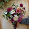 Our classic garden-style bridal bouquet, available for pickup only. Please specify the
