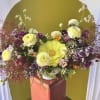 This is our "Seasonal Centerpiece Designers Choice" arrangement.  Our centerpiece arrangements