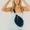 * Adjustable waist / shoulder strap up to 45 inches. Starts at