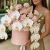  Luxury Orchid &amp; Blush Bloom Box 

Soft elegance, timeless beauty, and