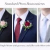 Complete your prom look with a classic Designer's Choice  Prom Boutonniere