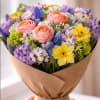 All of our bouquets are hand-tied using the freshest seasonal flowers available.