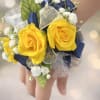 ribbon is navy blue 