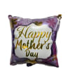 A glossy square foil balloon announces "Happy Mother's Day" in gold lettering