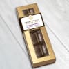 A delightful box of 4 hand-molded butterflies in milk chocolate, with an