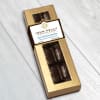 A delightful box of 4 hand-molded butterflies in dark chocolate, with an