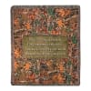 Memorial throw blanket with autumn leaves and a sympathy message