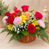A vibrant and joyful floral arrangement designed to brighten any space and