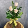 A classic rose trio in a vase. This arrangement stands approximately 15"