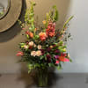 A luscious bouquet filled with jewel tones.

Measures approx. 30" tall x 18"