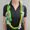 SCC or Horizon Graduation Ribbon Lei with White Orchid Blooms.