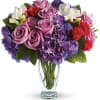 She'll wax poetic over this posh purple presentation! A unique mix of