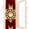 Elegant &ldquo;MOM&rdquo; gift box featuring premium red roses on each side and