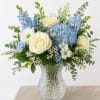 Soft, fresh, and effortlessly elegant, this arrangement features a beautiful blend of