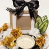 Golden Elegance is a refined decorative candle gift set perfect for housewarming