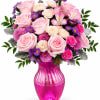 Celebrate Mom with Teleflora's Haute Pink Bouquet, a graceful mix of pink