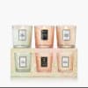 Soft green, blush pink and peach tinted glass come together in a