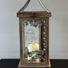 16 1/2"  Lantern With LED Candle "You left us beautiful memories