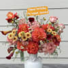 Customer's freestyle design upon request - Premium Pink and Orange rose with