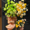 Sunshine Opening greets any milestone with bold, celebratory color-a tall standing flower