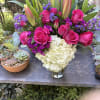Lilies, roses, hydrangea and dianthus 