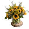 this beautiful heart shaped wreath is made up of pink, yellow and
