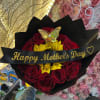 Luxury Mother&rsquo;s Day bouquet 

Red roses ️ + sunflowers  + black